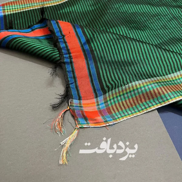 دستمال یزدی ابریشمی سبز سایز کوچک